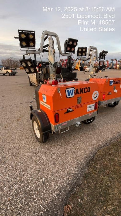 2024 Wanco WLTT-4MM4K Diesel, Deep Sea Controller, Shore Power Plug, Auto Start, (4) 350W LED Floodlights, 4kW Generator, 60 Gal Fuel Tank, 2" Ball, T3