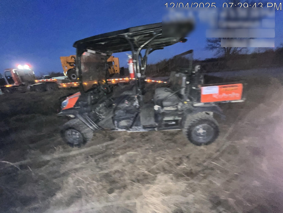 2021 Kubota RTV-X1140W-H Plastic Canopy, Windshield Acrylic Clear, LED Strobe Light, Wire Harness Kit, Back up Alarm