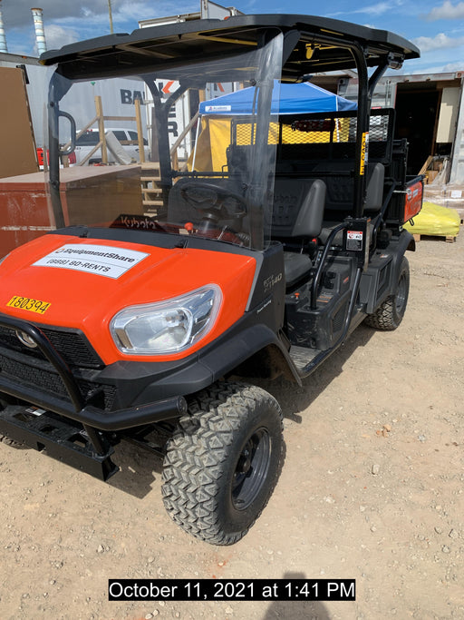 2021 Kubota RTV-X1140W-H Plastic Canopy, Windshield Acrylic Clear, LED Strobe Light, Wire Harness Kit, Back up Alarm