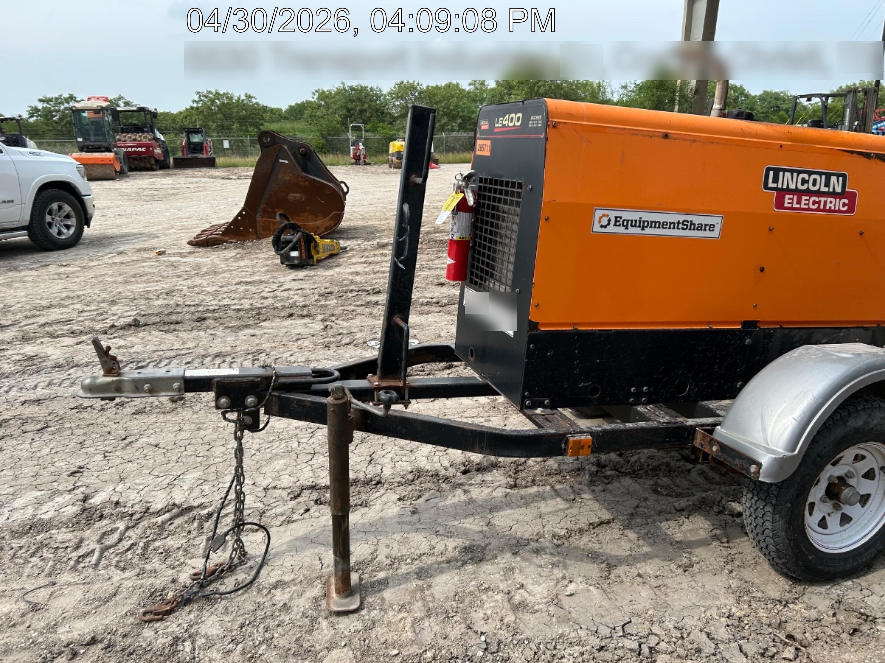 2022 Lincoln Electric LE400 Kubota V1505, Trlr, Cable Rack, Light Kit, ES Decals, T3