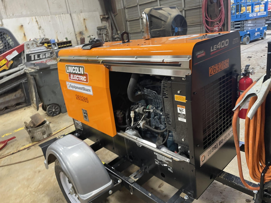 2022 Lincoln Electric LE400 Kubota V1505, Trlr, Cable Rack, Light Kit, ES Decals, T3