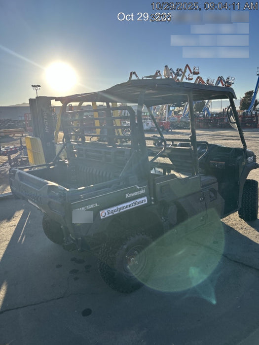 Kawasaki Mule PRO-DXT Kawasaki Mule 4x4 Diesel UTV w/Hard Top, Windshield, Beacon, Backup Alarm, ES Keypad/Hardware Installed