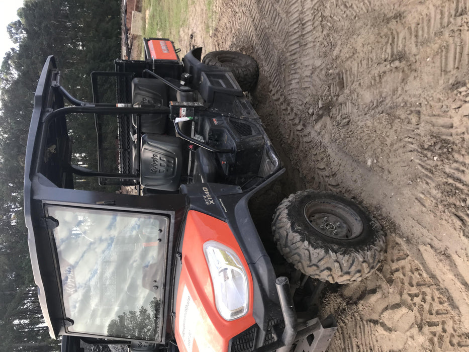 2019 Kubota RTV-X1140W-H 4wd Utility Cart, LED Strobe, Windshield Tempered Glass, Pastic Canopy, Wire Harness Kit, Backup Alarm