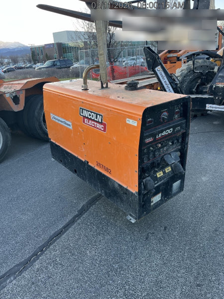 2023 Lincoln Electric LE400 Kubota V1505, Trlr, Cable Rack, Light Kit, ES Decals, T3