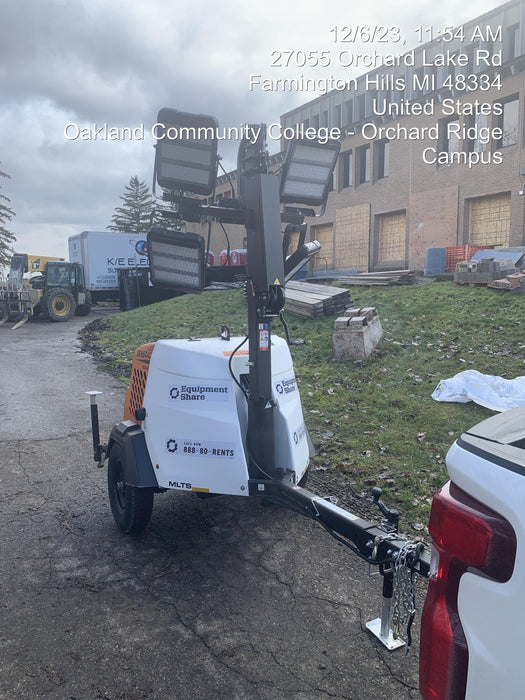 2023 Generac MLT2 Diesel, Flex Switch 120V Input, Powerzone Controller, (4) 320W LED Lights, 4kW Generator, 39.9 Gal Fuel Tank, 2" Ball, T3