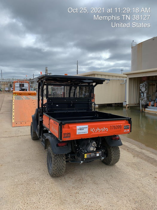 2021 Kubota RTV-X1140W-H Plastic Canopy, Windshield Acrylic Clear, LED Strobe Light, Wire Harness Kit, Back up Alarm