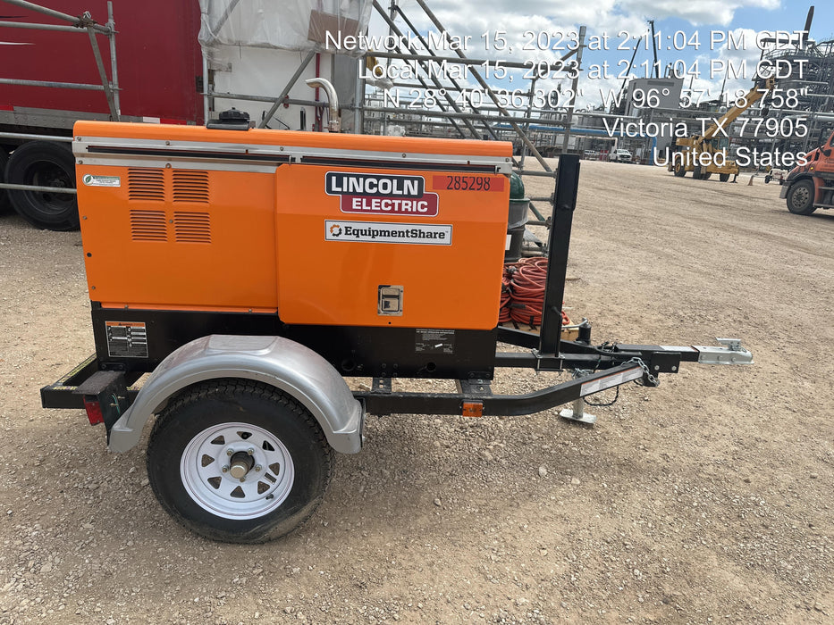 2022 Lincoln Electric LE400 Kubota V1505, Trlr, Cable Rack, Light Kit, ES Decals, T3