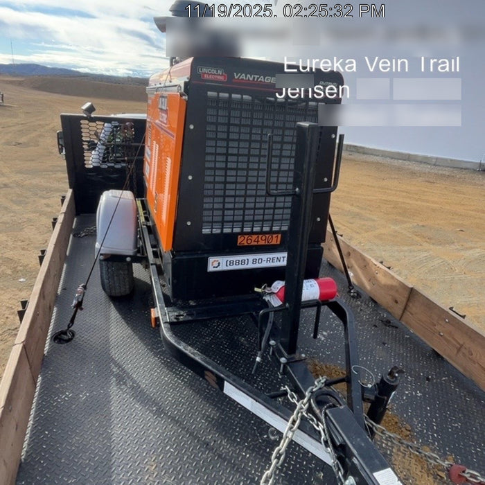 2022 Lincoln Electric Vantage 549X Crosslink Technology, Trailer Mounted, ES Decals, T3