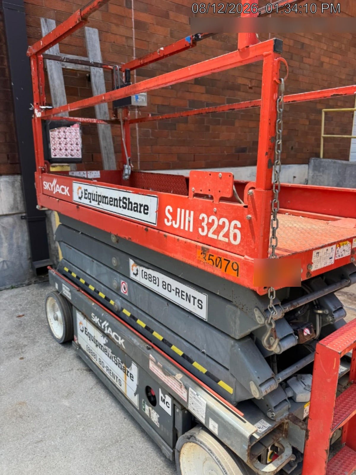 2019 Skyjack SJIII-3226 Standard Options, Trojan Batteries