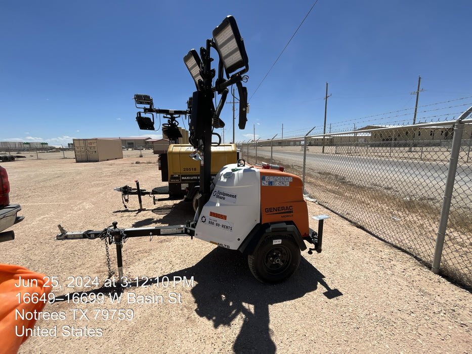 2024 Generac MLT2 Diesel, Flex Switch 120V Input, Powerzone Controller, 
(4) 320W LED Lights, 4kW Generator, 39.9 Gal Fuel Tank, 2" Ball, T3