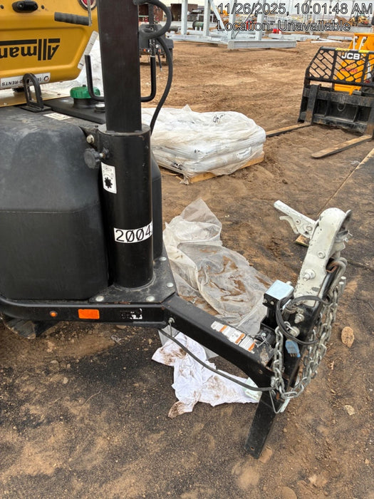 2022 Allmand NLV3GR (4) LED Light Fixture 350W, 23' Vertical Mast, 3kW Prime, Towable, Deep Sea L401, Leveling Jacks, Yanmar T4F 5.8hp