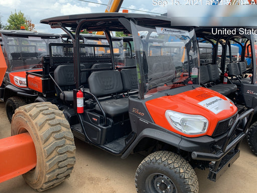 2021 Kubota RTV-X1140W-H Plastic Canopy, Windshield Acrylic Clear, LED Strobe Light, Wire Harness Kit, Back up Alarm
