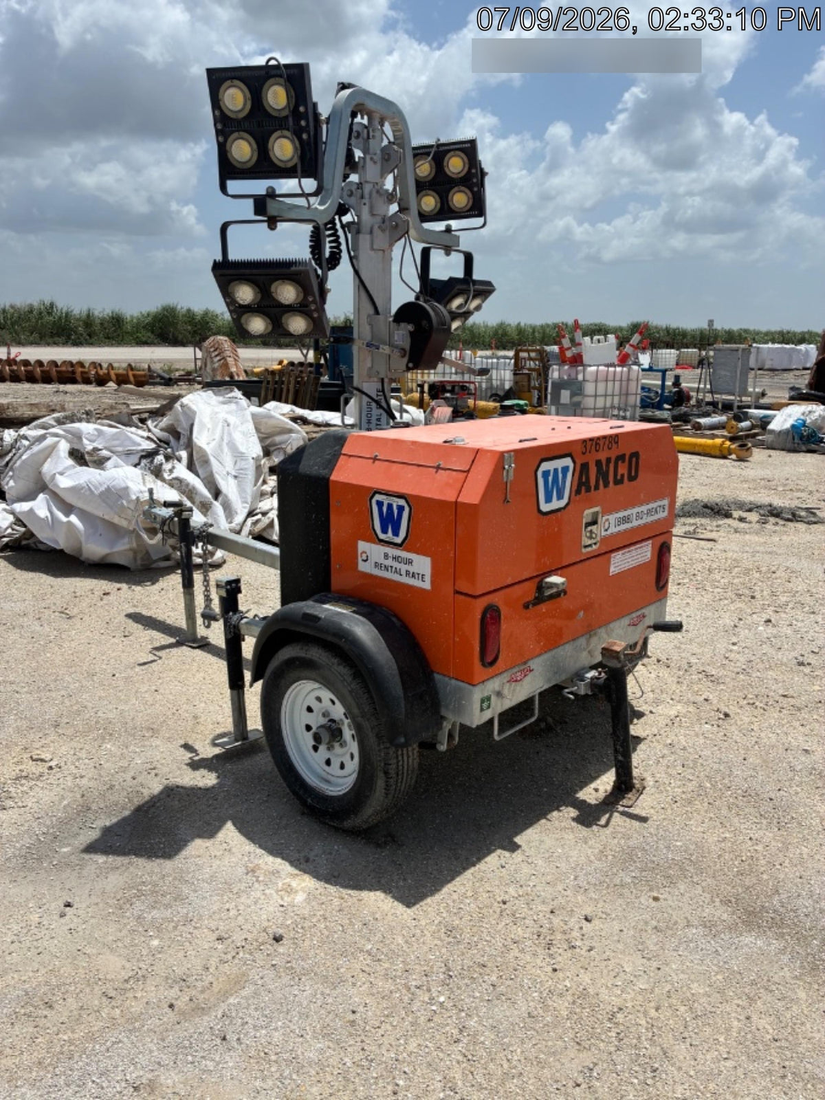 2023 Wanco WLTT-4MM4K Diesel, Deep Sea Controller, Shore Power Plug, Auto Start, (4) 350W LED Floodlights, 4kW Generator, 60 Gal Fuel Tank, 2" Ball, T3