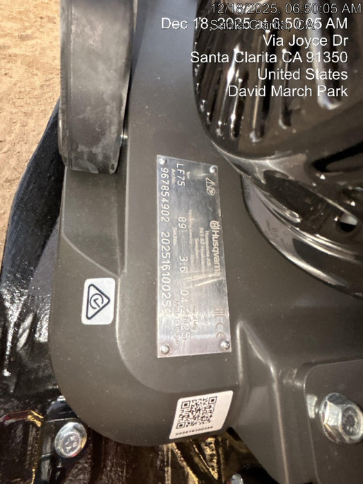 2025 HUSQVARNA LF75