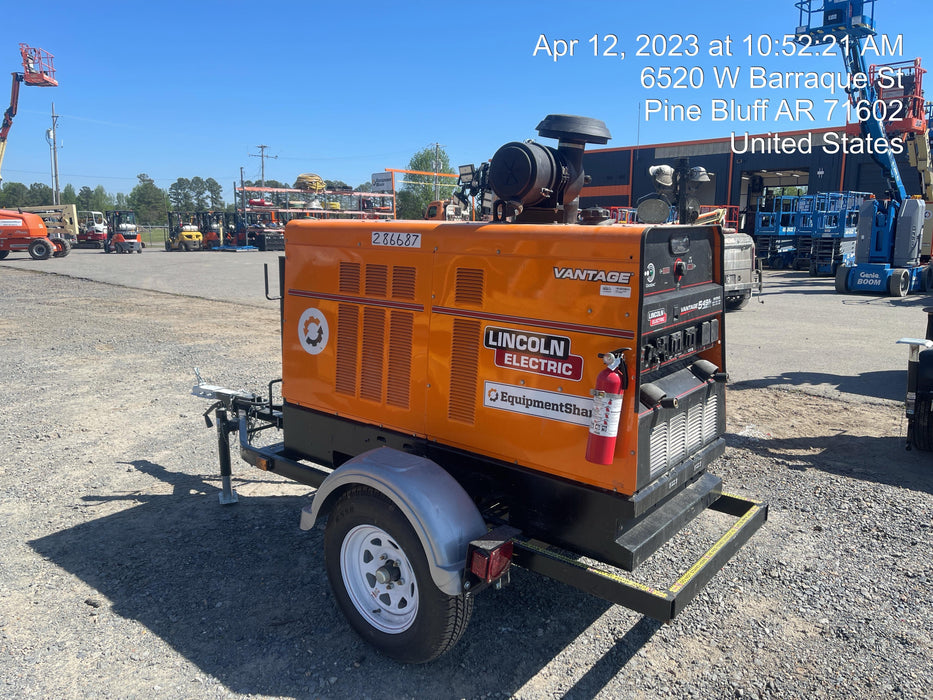 2022 Lincoln Electric Vantage 549X Crosslink Technology, Trailer Mounted, ES Decals, T3