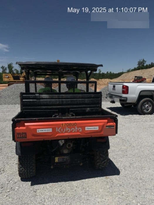 2021 Kubota RTV-X1140W-H Plastic Canopy, Windshield Acrylic Clear, LED Strobe Light, Wire Harness Kit, Back up Alarm