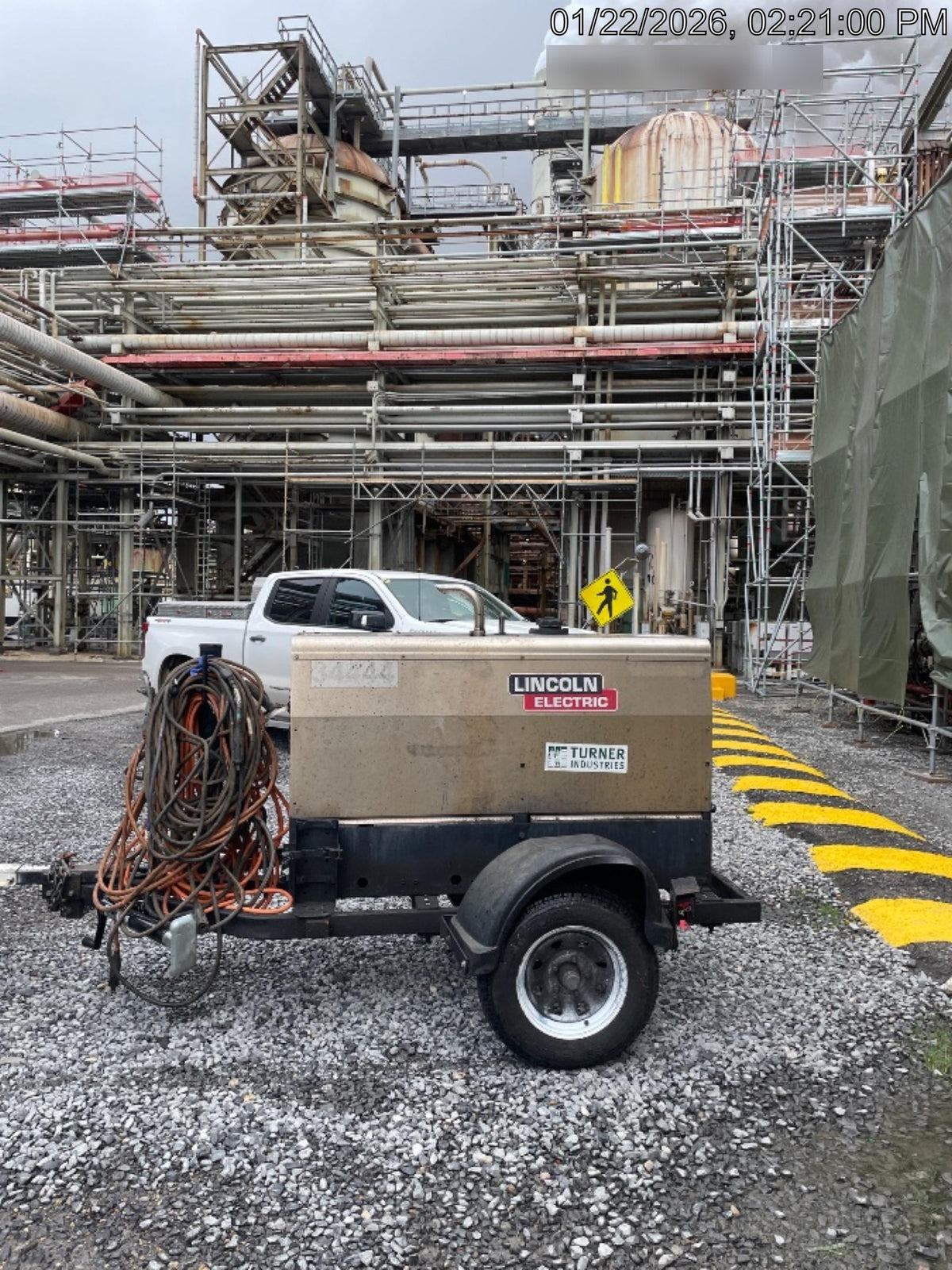 2019 Lincoln Vantage 322 Welder Ready-Pak 3, Two wheel trailer, Fender and Light kit, Cable Rack