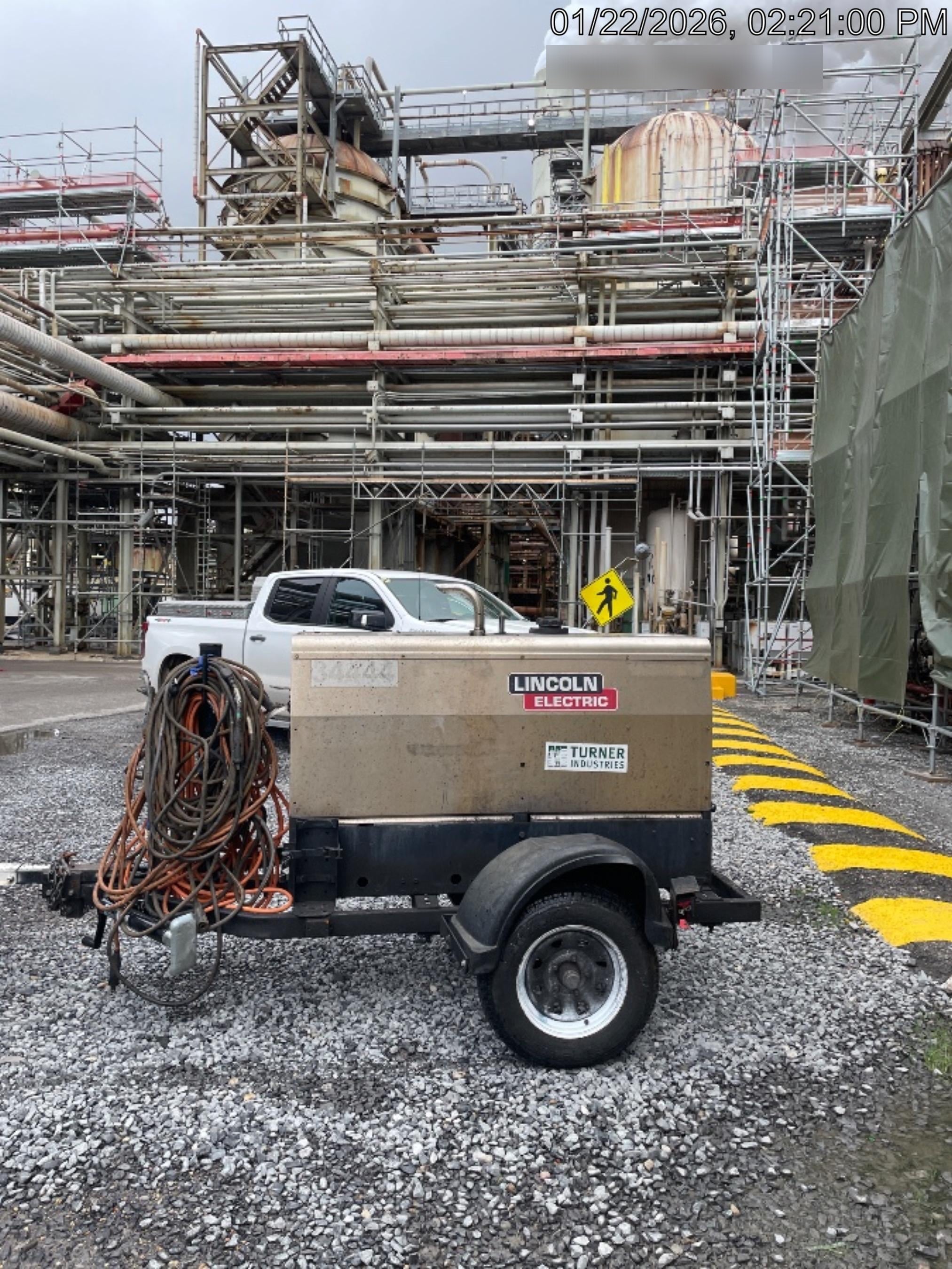 2019 Lincoln Vantage 322 Welder Ready-Pak 3, Two wheel trailer, Fender and Light kit, Cable Rack