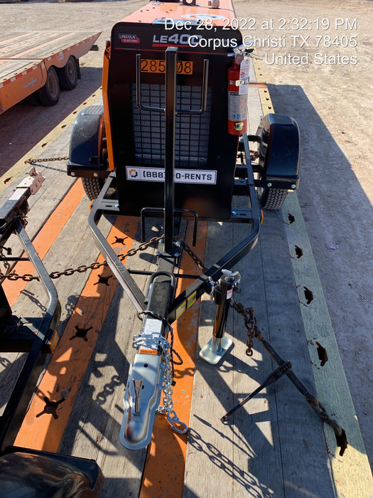 2022 Lincoln Electric LE400 Kubota V1505, Trlr, Cable Rack, Light Kit, ES Decals, T3
