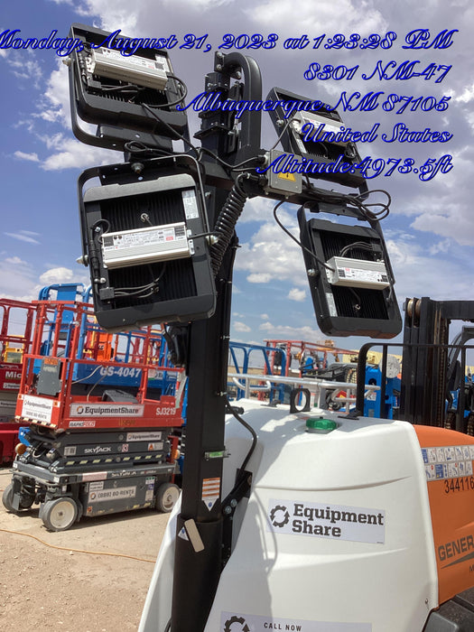 2023 Generac MLT2 Diesel, Flex Switch 120V Input, Powerzone Controller, (4) 320W LED Lights, 4kW Generator, 39.9 Gal Fuel Tank, 2" Ball, T3