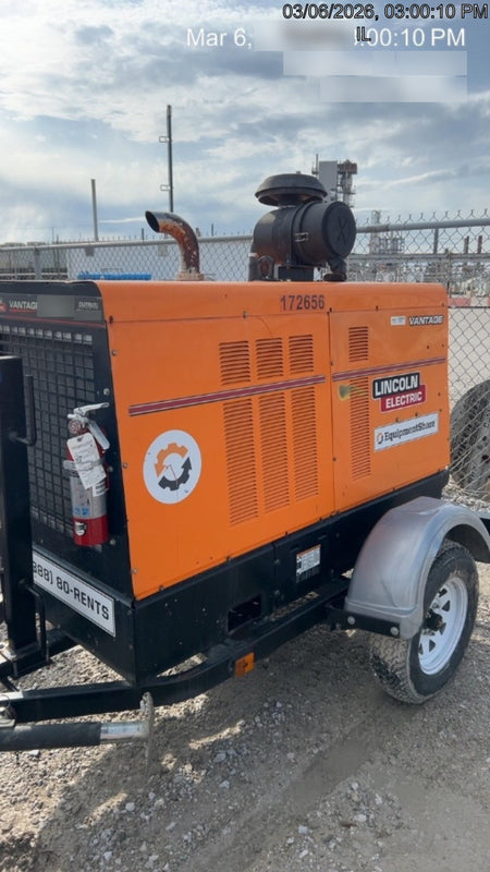 2021 Lincoln Electric Vantage 549X Ready Pak 3, ORANGE (includes trailer, cable rack, fender light kit)