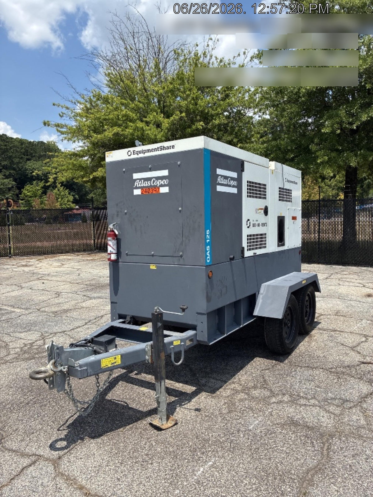 2022 ATLAS COPCO QAS 125