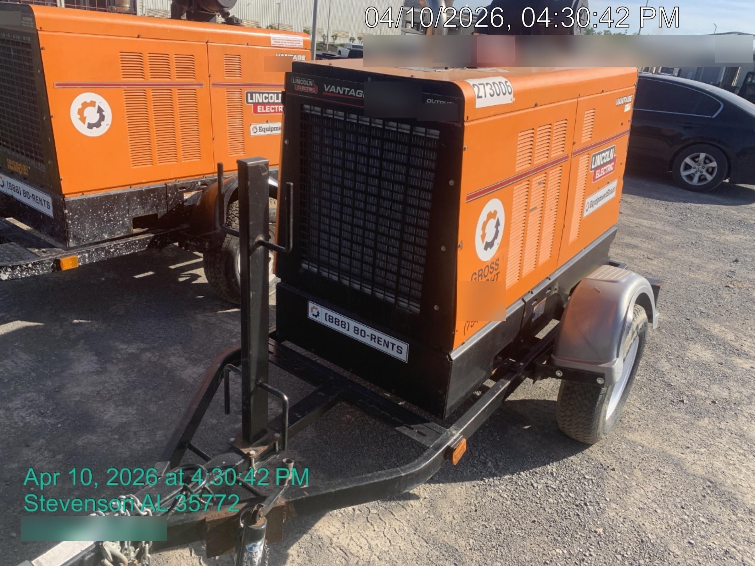 2022 Lincoln Electric Vantage 549X Crosslink Technology, Trailer Mounted, ES Decals, T3