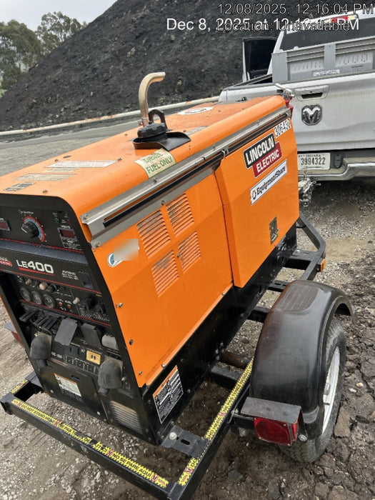 2023 Lincoln Electric LE400 Kubota V1505, Trlr, Cable Rack, Light Kit, ES Decals, T3