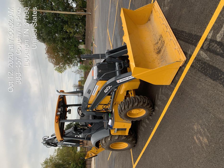 2020 John Deere 410L - Extendable Stick Canopy, 4WD, Extendable Stick, Pilot Controls, 2 Way Hydraulics, TAG Manual QC