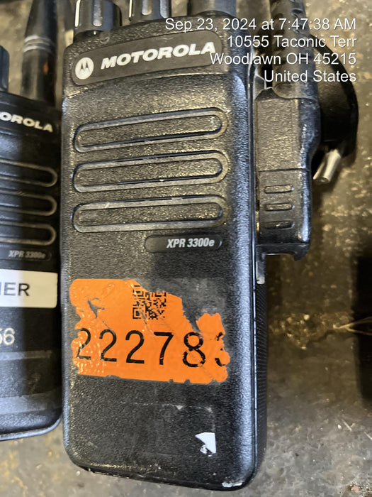 2022 MOTOROLA XPR3300E