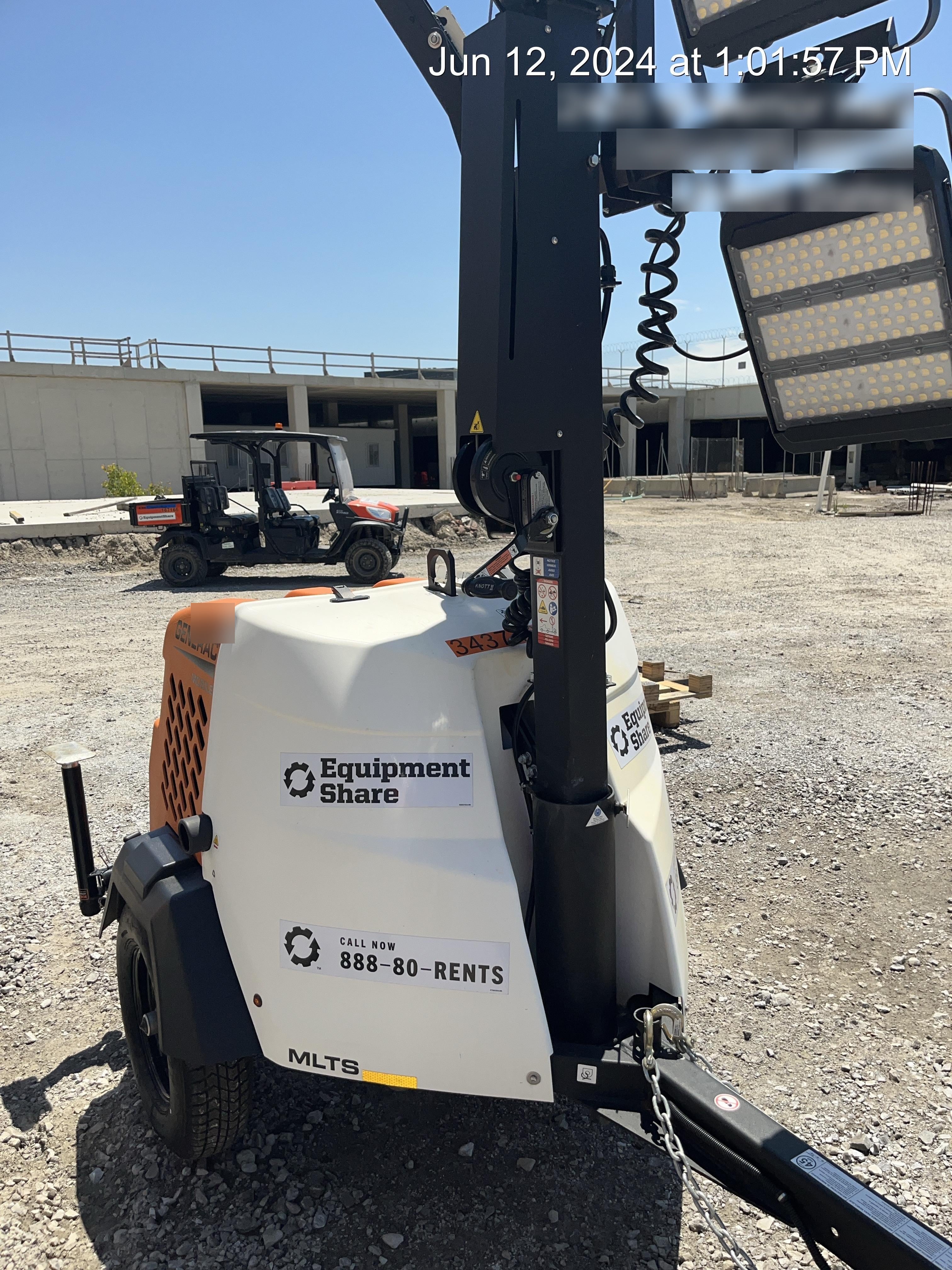 2023 Generac MLT2 Diesel, Flex Switch 120V Input, Powerzone Controller, (4) 320W LED Lights, 4kW Generator, 39.9 Gal Fuel Tank, 2" Ball, T3