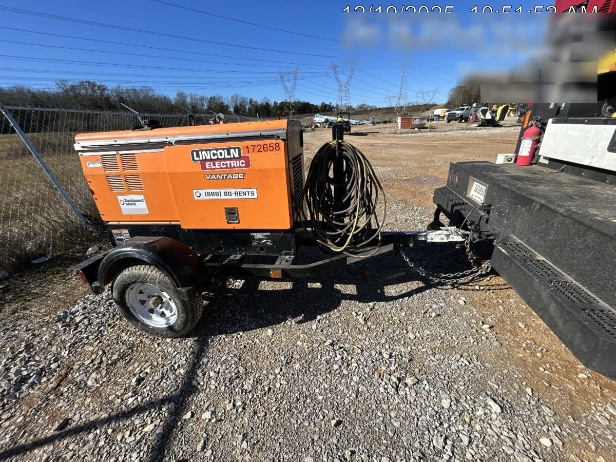 2021 Lincoln Electric Vantage 322 Vantage 322 Ready Pak 3 w/ Decals, ORANGE (includes trailer, cable rack, fender light kit) NO Telematics