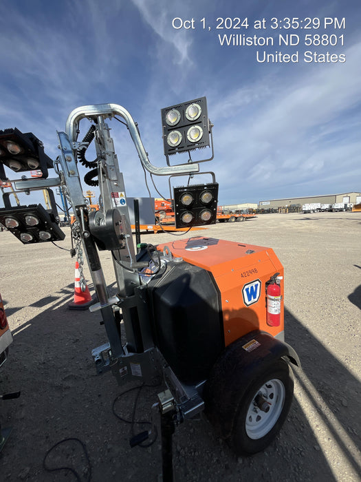 2024 Wanco WLTT-4MM4K Diesel, Deep Sea Controller, Shore Power Plug, Auto Start, (4) 350W LED Floodlights, 4kW Generator, 60 Gal Fuel Tank, 2" Ball, T3