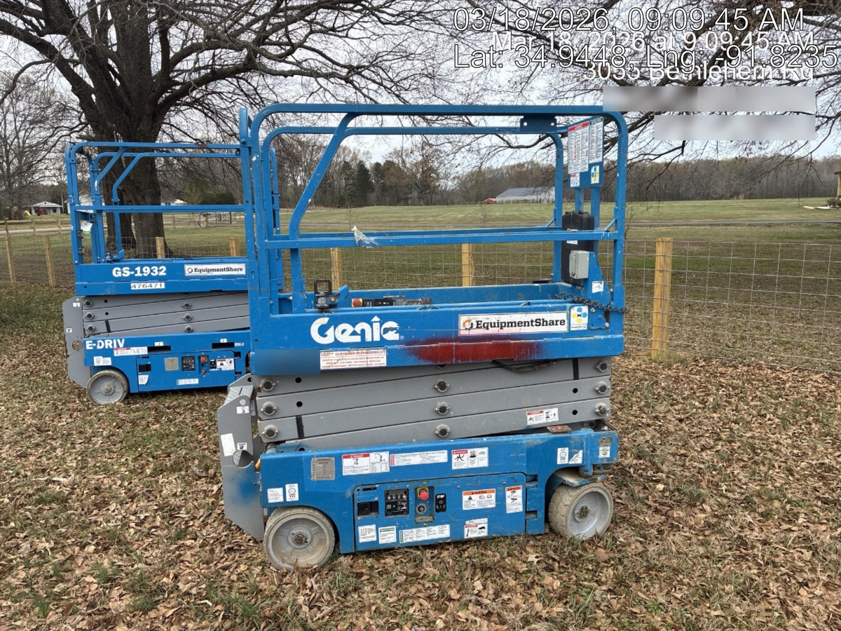 2018 Genie GS-1930 Genie GS-1930 Scissor Lift w/Standard Options