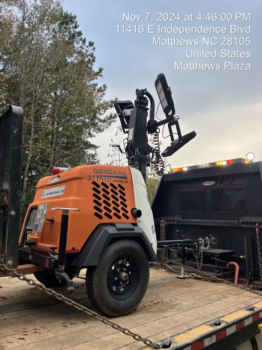 2023 Generac MLT2 Diesel, Flex Switch 120V Input, Powerzone Controller, 
(4) 320W LED Lights, 4kW Generator, 39.9 Gal Fuel Tank, 2" Ball, T3