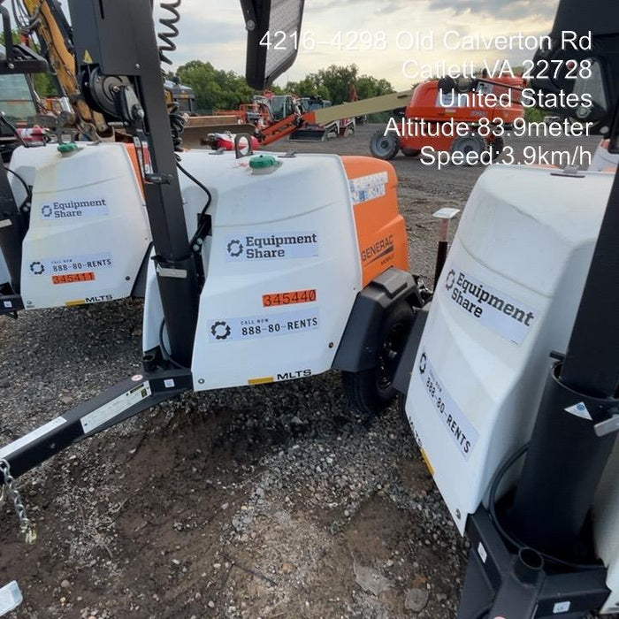 2023 Generac MLT2 Diesel, Flex Switch 120V Input, Powerzone Controller, (4) 320W LED Lights, 4kW Generator, 39.9 Gal Fuel Tank, 2" Ball, T3