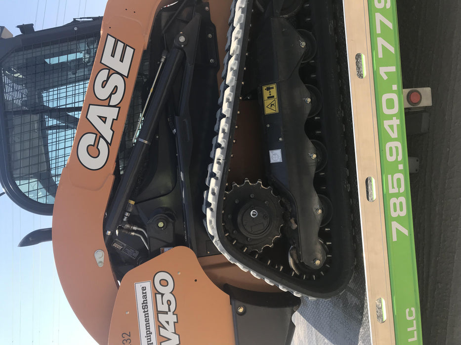 2020 Case TV450 761042 E-H Controls, 761031 ISO/H 2-Speed Controls, 761035 Performance Package Front Electric, 761206 Hydraulic Coupler, 761045 Cab Heat/AC, 761062 Air Ride Seat, 761201 HD Light Package, 761048 Engine Block Heater, 8500147 450mm (17.7 in.) 78" OTW Tracks