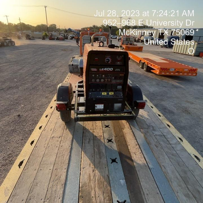 2022 Lincoln Electric LE400 Kubota V1505, Trlr, Cable Rack, Light Kit, ES Decals, T3