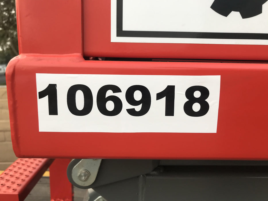 2020 Skyjack SJIII-3219 Solid NM Tires, Half height spring hinged entry gate, Dual Beacons, 800W Inverter