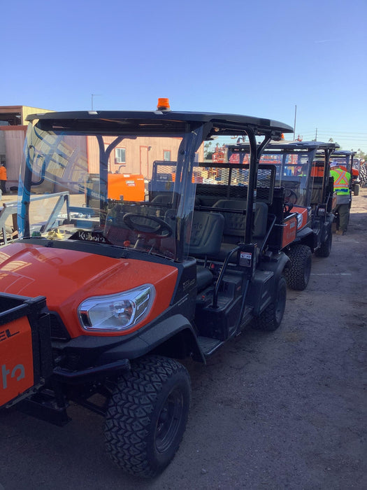 2021 Kubota RTV-X1140W-H Plastic Canopy, Windshield Acrylic Clear, LED Strobe Light, Wire Harness Kit, Back up Alarm