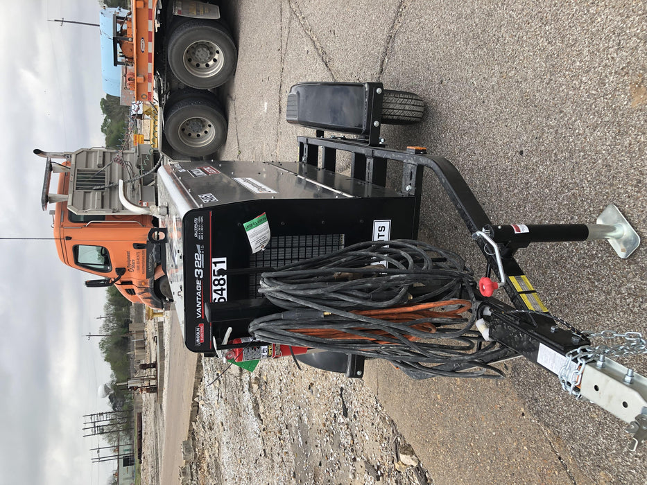 2020 Lincoln Electric Vantage 322 Welder Ready-Pak 3, w/ GPS & Decals (includes trailer, cable rack, fender light kit)