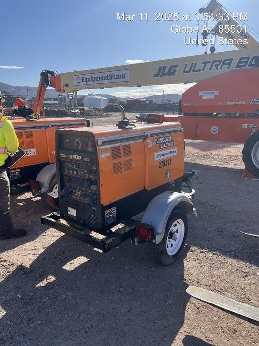 2022 Lincoln Electric LE400 Kubota V1505, Trlr, Cable Rack, Light Kit, ES Decals, T3