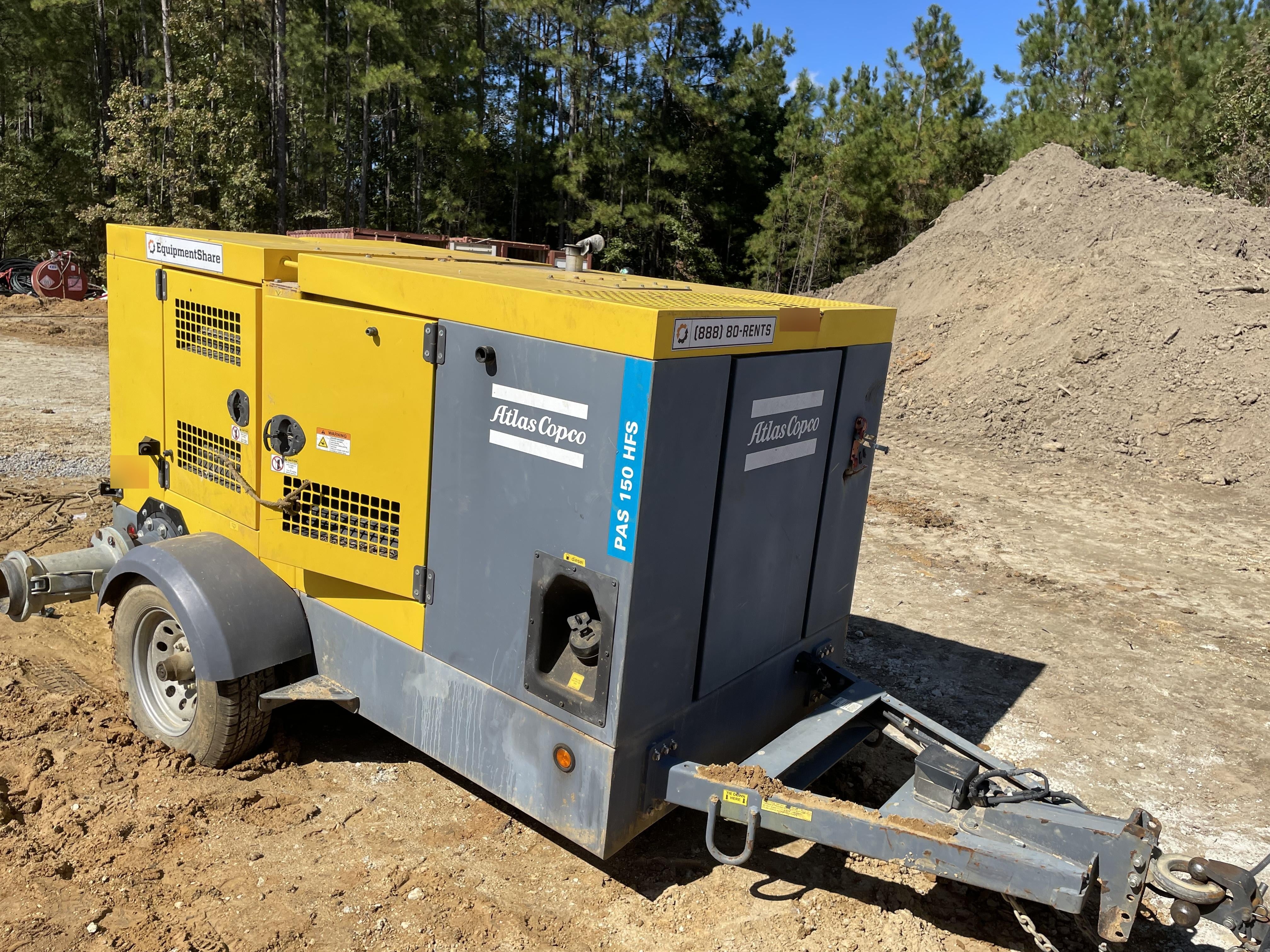 2020 ATLAS COPCO PAS 150 HF CS Enclosed