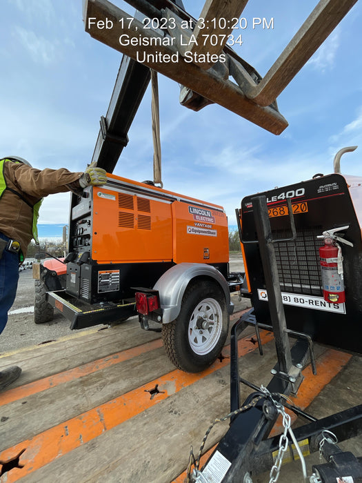 2022 Lincoln Electric LE400 Kubota V1505, Trlr, Cable Rack, Light Kit, ES Decals, T3