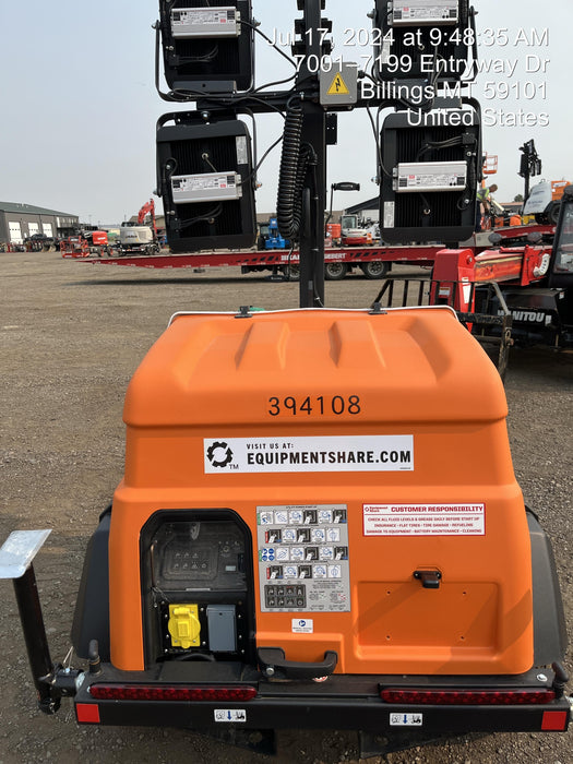 2024 Generac MLT2 Diesel, Flex Switch 120V Input, Powerzone Controller, 
(4) 320W LED Lights, 4kW Generator, 39.9 Gal Fuel Tank, 2" Ball, T3