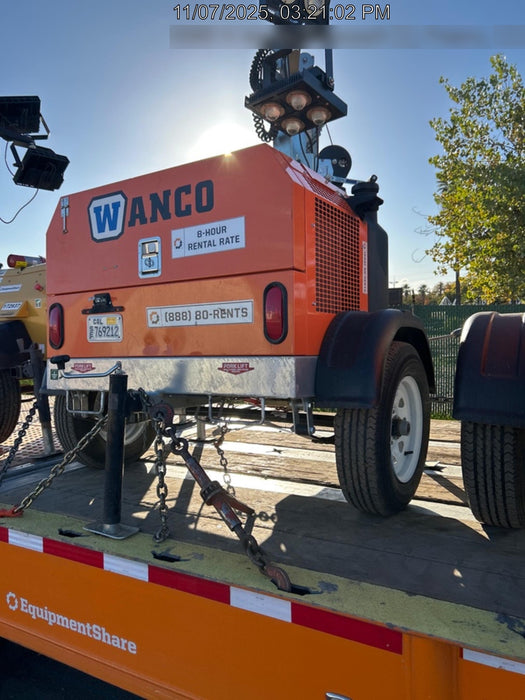 2024 Wanco WLTT-4MM4K Diesel, Deep Sea Controller, Shore Power Plug, Auto Start, (4) 350W LED Floodlights, 4kW Generator, 60 Gal Fuel Tank, 2" Ball, T3