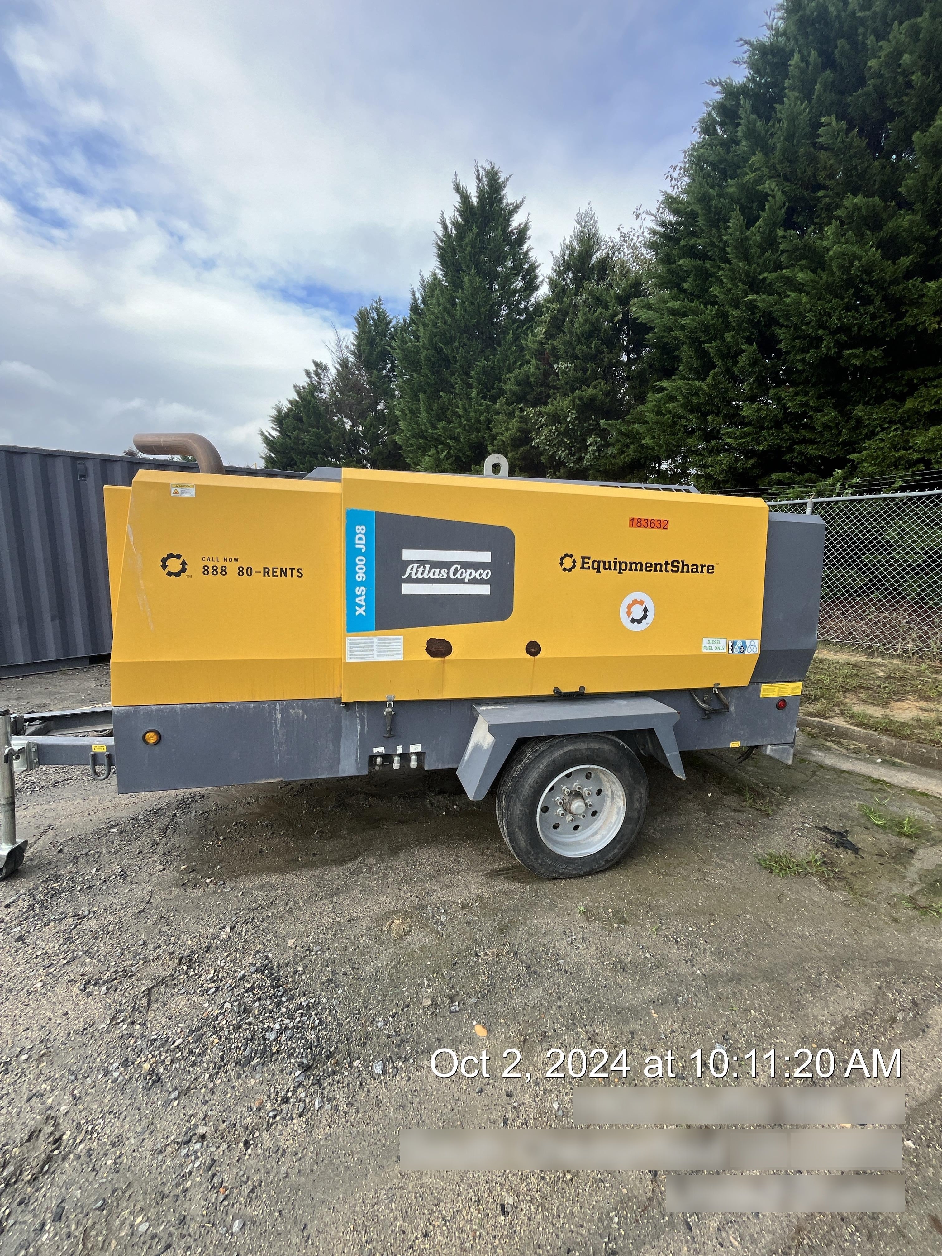 2021 ATLAS COPCO XAS 900