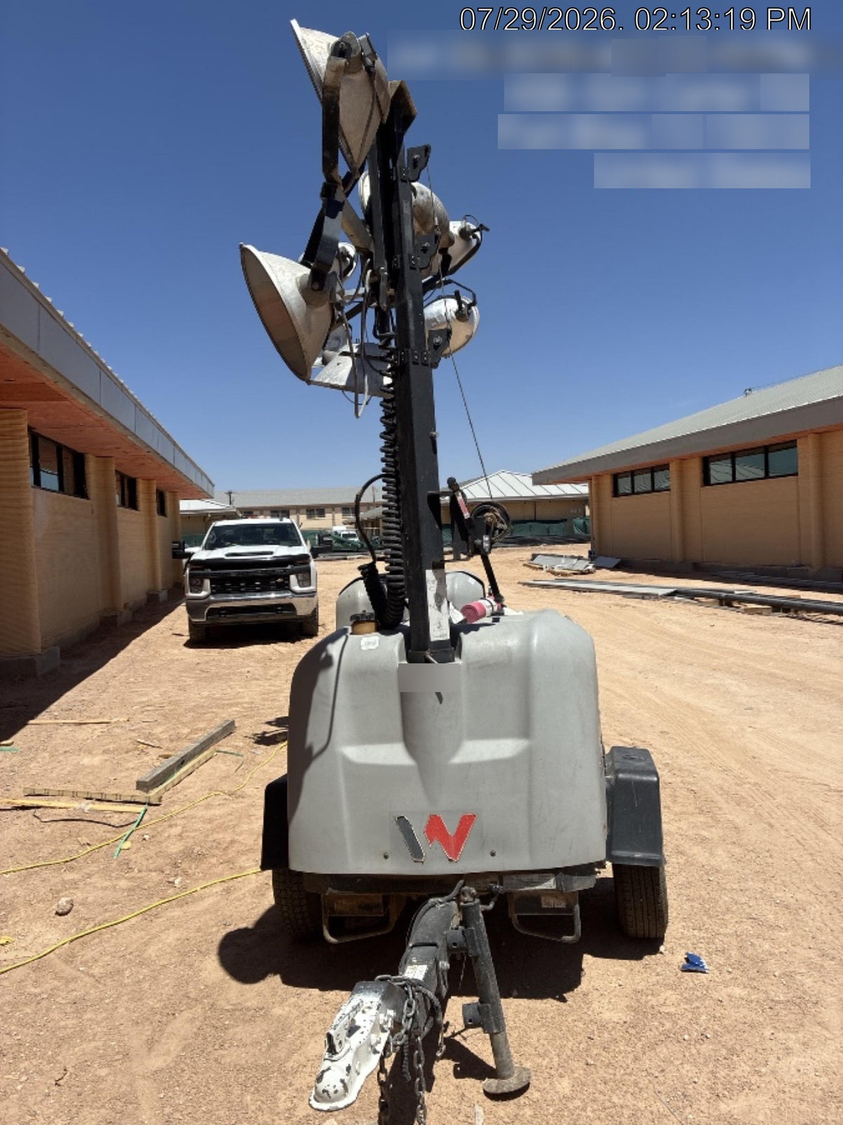 2018 Wacker Neuson LTV6L-MH Wacker Neuson LTV6L Mobile Light Tower w/Fuel Level Sensor Installed