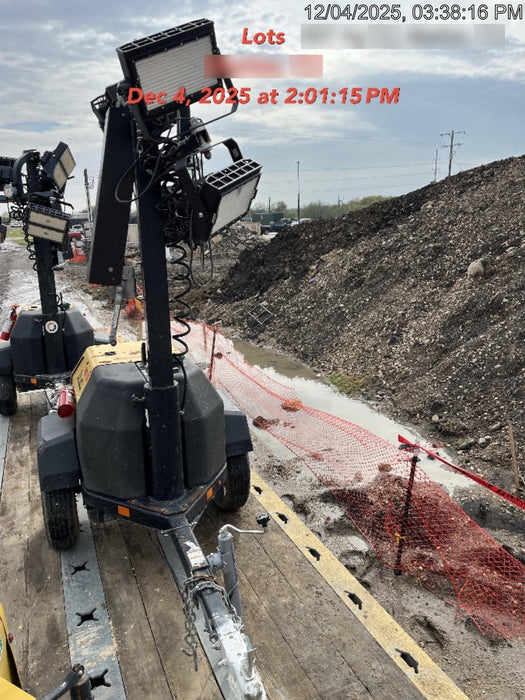 2022 Allmand NLV3GR (4) LED Light Fixture 350W, 23' Vertical Mast, 3kW Prime, Towable, Deep Sea L401, Leveling Jacks, Yanmar T4F 5.8hp