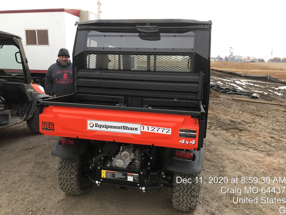 2020 Kubota RTV-X1140 4 Seat UTV, 4WD, Canopy, Standard Rental Spec